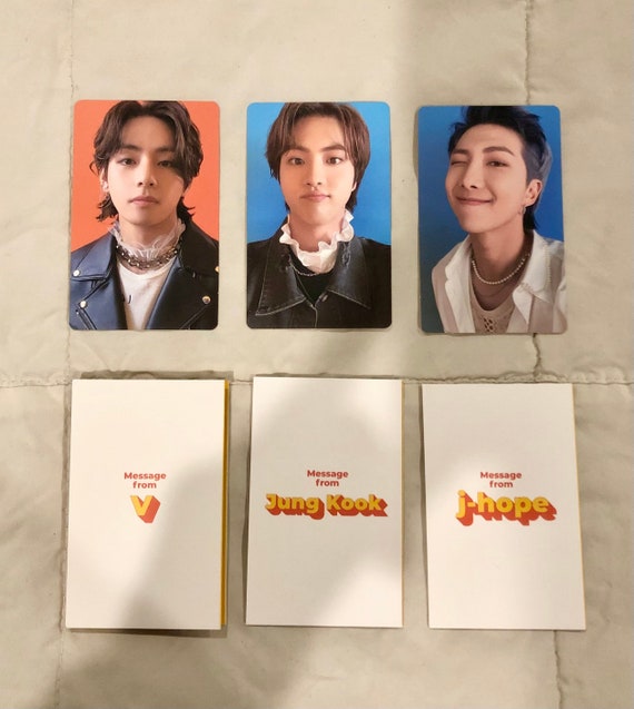 BTS Official Photo Cards and Message Cards From the Butter