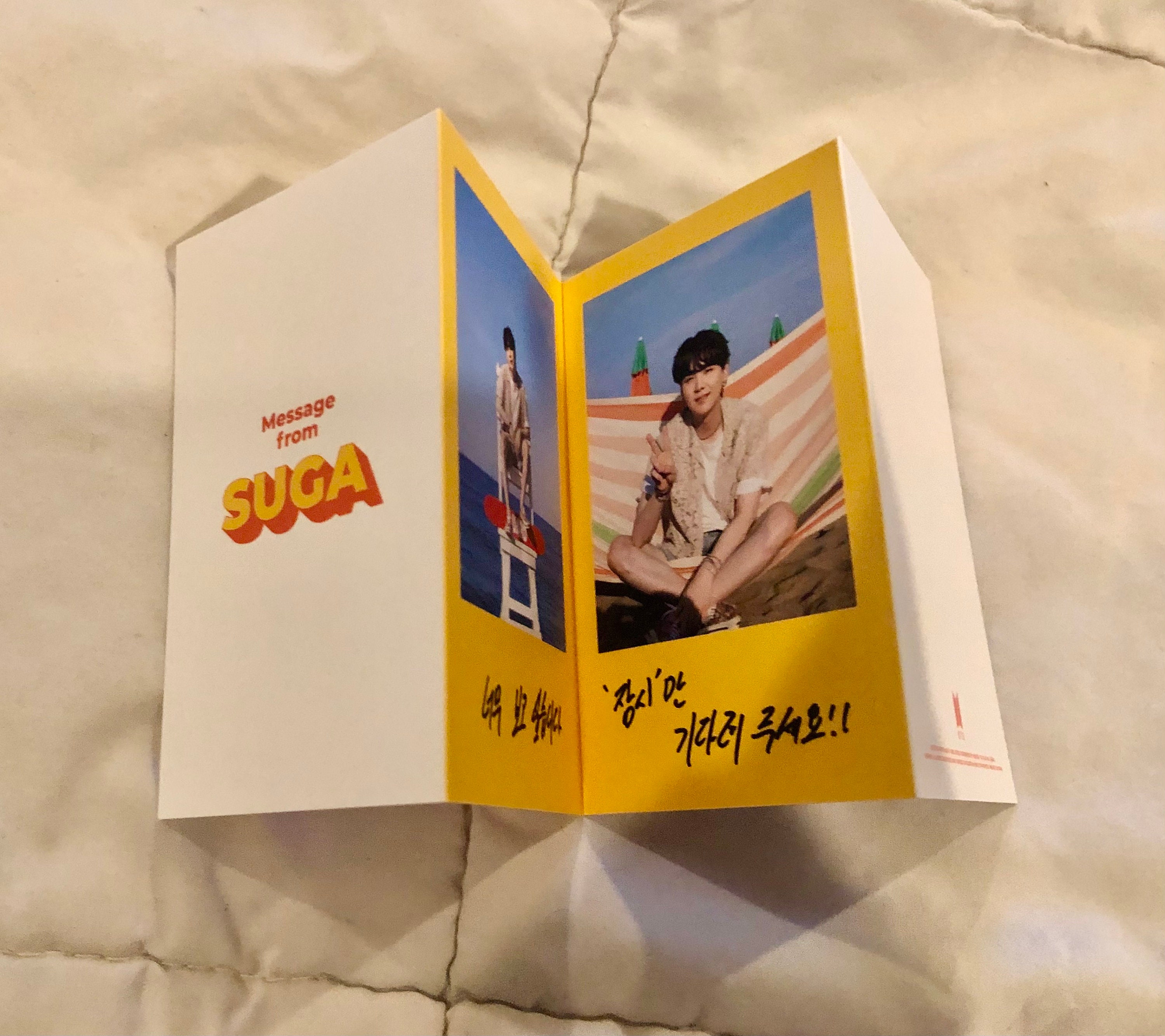 BTS Official Photo Cards and Message Cards From the Butter