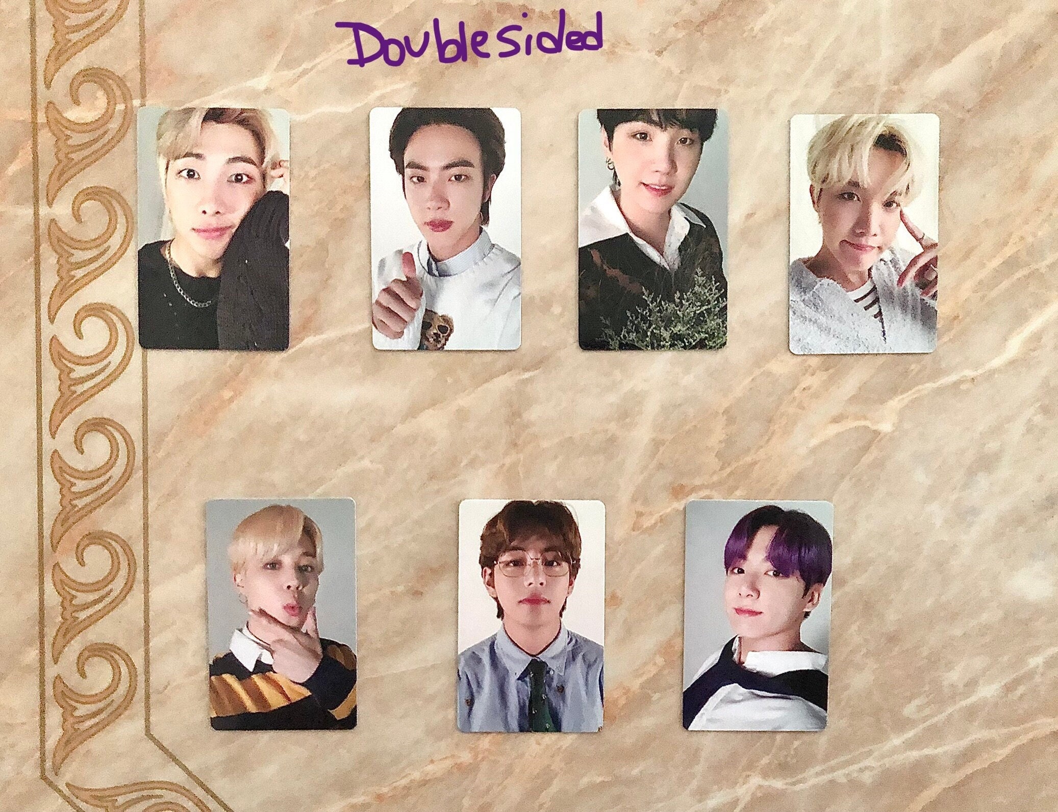 BTS OFFICIAL Double-sided Photo-cards From the Deco Kit (sold