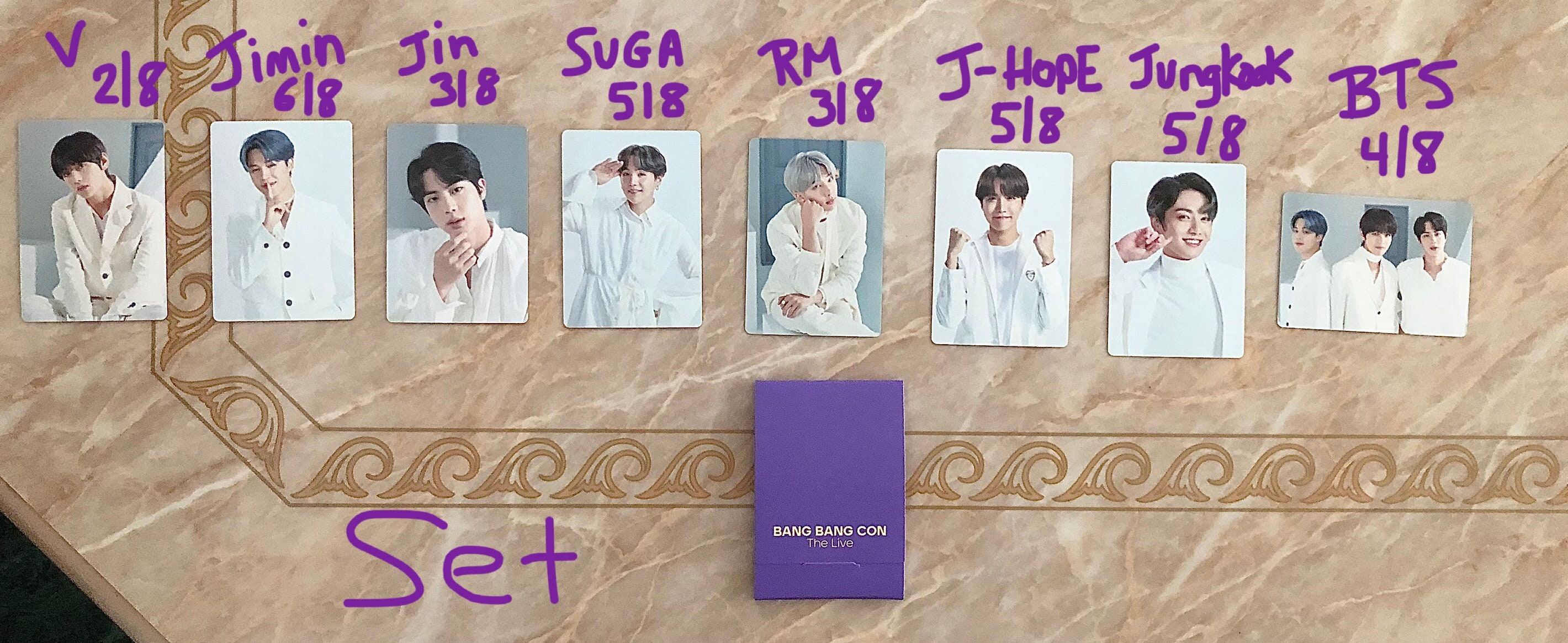 BTS OFFICIAL BANGBANGCON: the Live Photocards (individual/set) - Etsy
