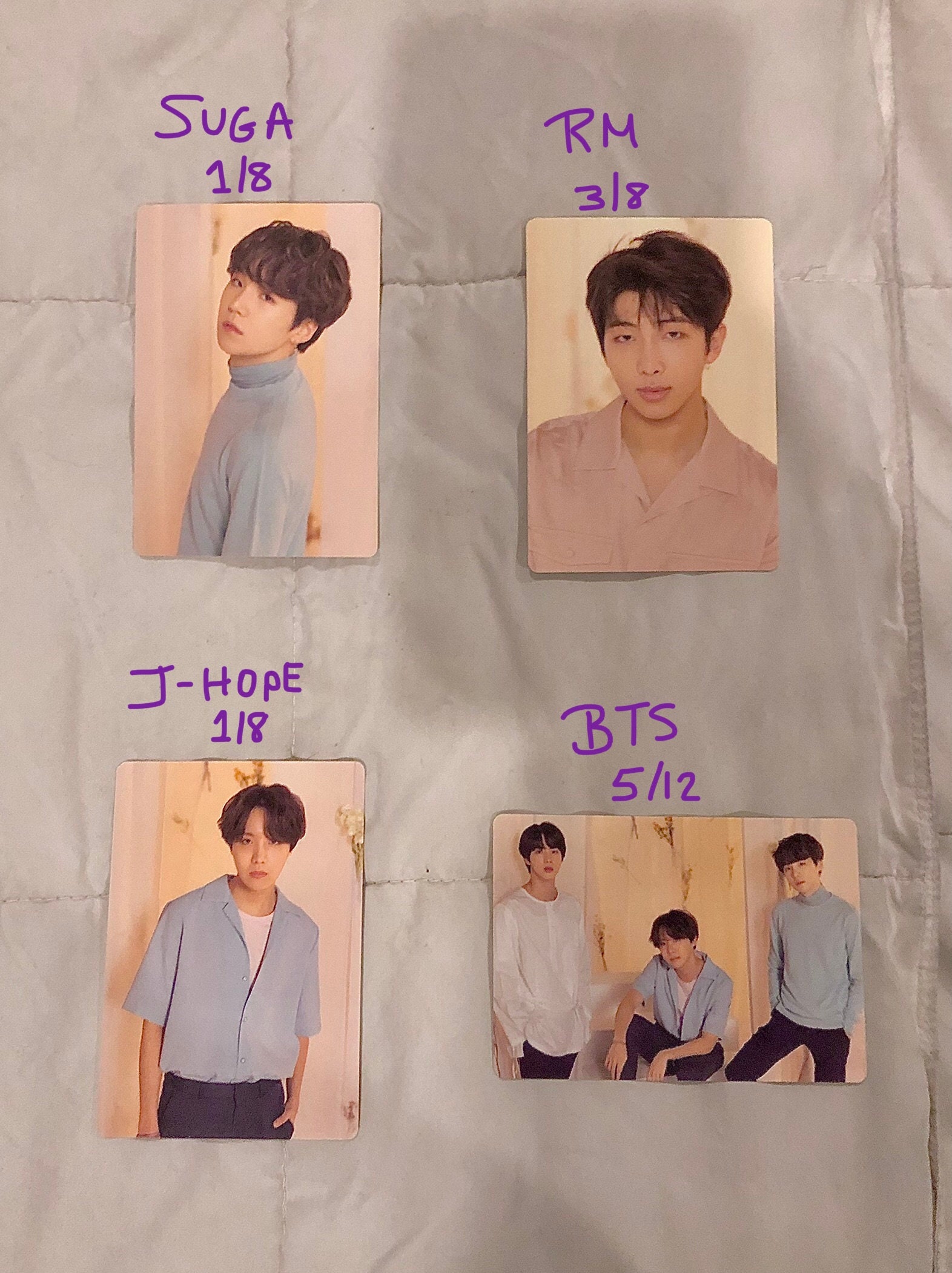 BTS OFFICIAL Love Yourself World Tour Photocards - Etsy
