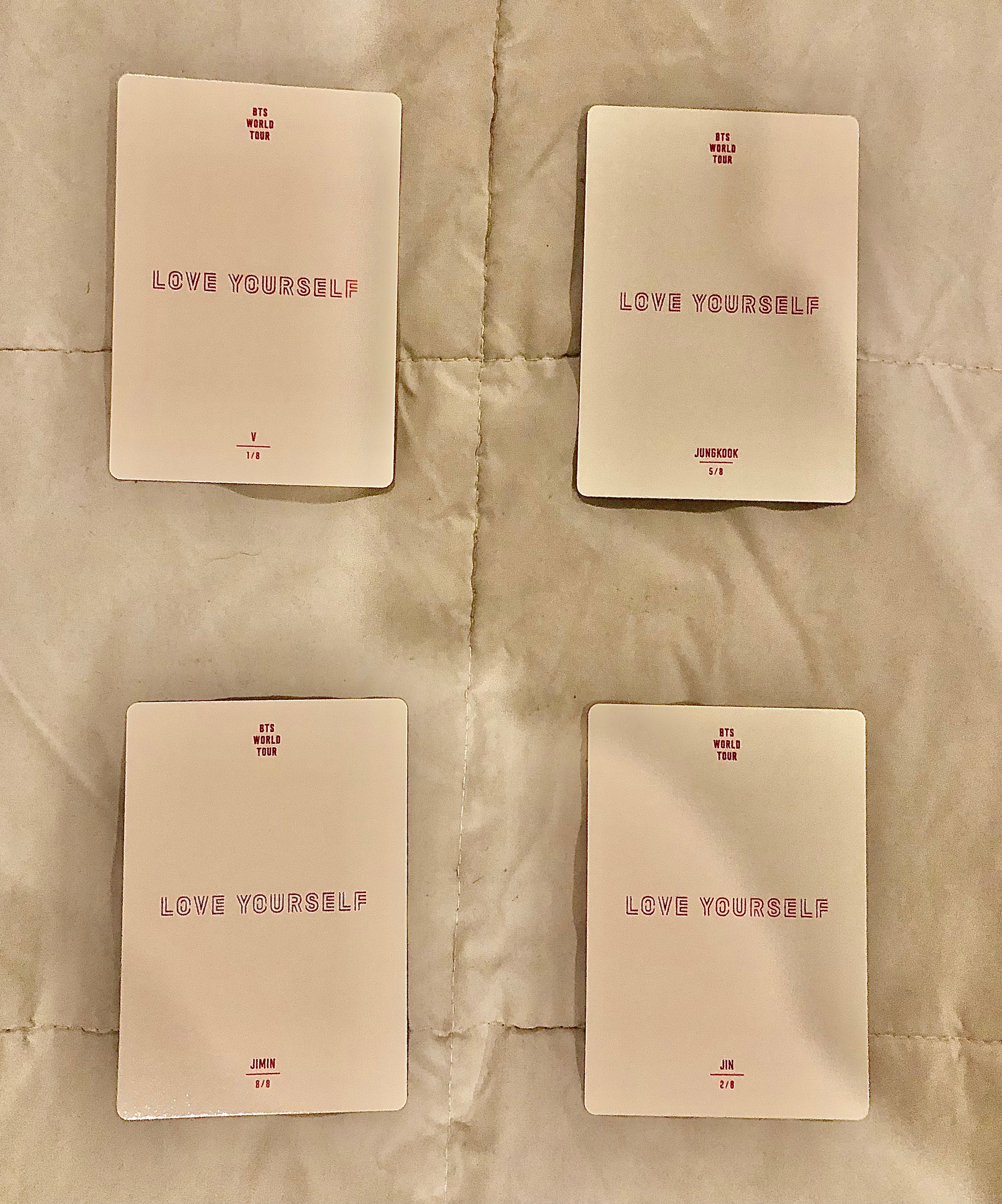BTS OFFICIAL Love Yourself World Tour Photocards - Etsy BTS OFFICIAL Love Yourself World Tour Photocards - Etsy