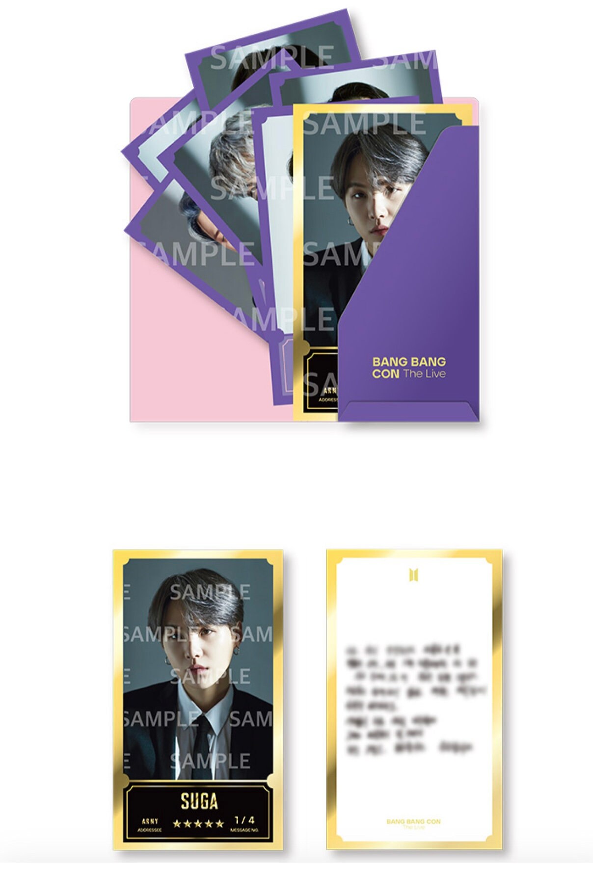 BTS Official BANGBANGCON: the Live Message Photo-cards (individual