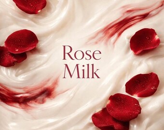 Rose Milk Perfume Oil: Creamy Gourmand Scent, Rose Syrup, White Musk