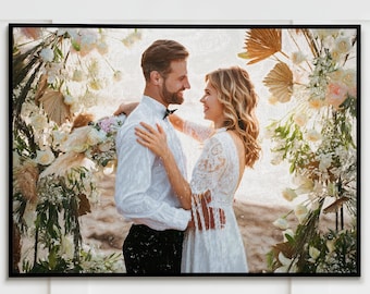 Watercolour Wedding Portrait, Painting from Photo, Wedding Illustration, Custom Wedding Print, Watercolour Couple Portrait, Anniversary Gift
