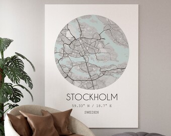 Personalized City Map Print, Custom Home Decor (Digital Option)