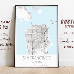 Mapa da cidade personalizado, pôster de mapa personalizado, arte de parede de mapa para impressão, mapa de download instantâneo de sua localização, qualquer cidade, cidade, presente de mapa, DIGITAL