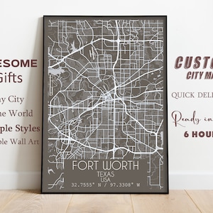 Mapa da cidade personalizado, impressão digital, mapa personalizado, impressão de mapa personalizado, arte do mapa personalizado, presente de mapa da cidade, download de mapa, escolher mapa da cidade,