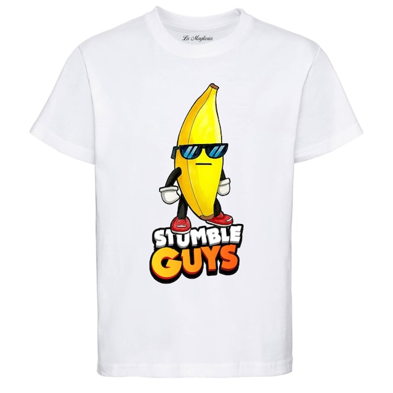 Juego de camisetas Stumble Guys Skin BANANA GUY camiseta chico y chica 100 algodon Etsy Espana