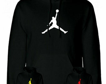 Sweat à capuche noir imprimé JORDAN Michael pour hommes, femmes et enfants sweat-shirt UNISEXE