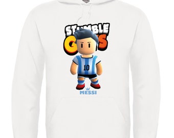 Sweat noir STUMBLE GUYS Mixte enfant et adulte - Enfant & Adulte Chilly Messi Skin