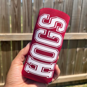 Arkansas Razorback Can Coozie, Arkansas Gift, Gamdeday Can Cooler if