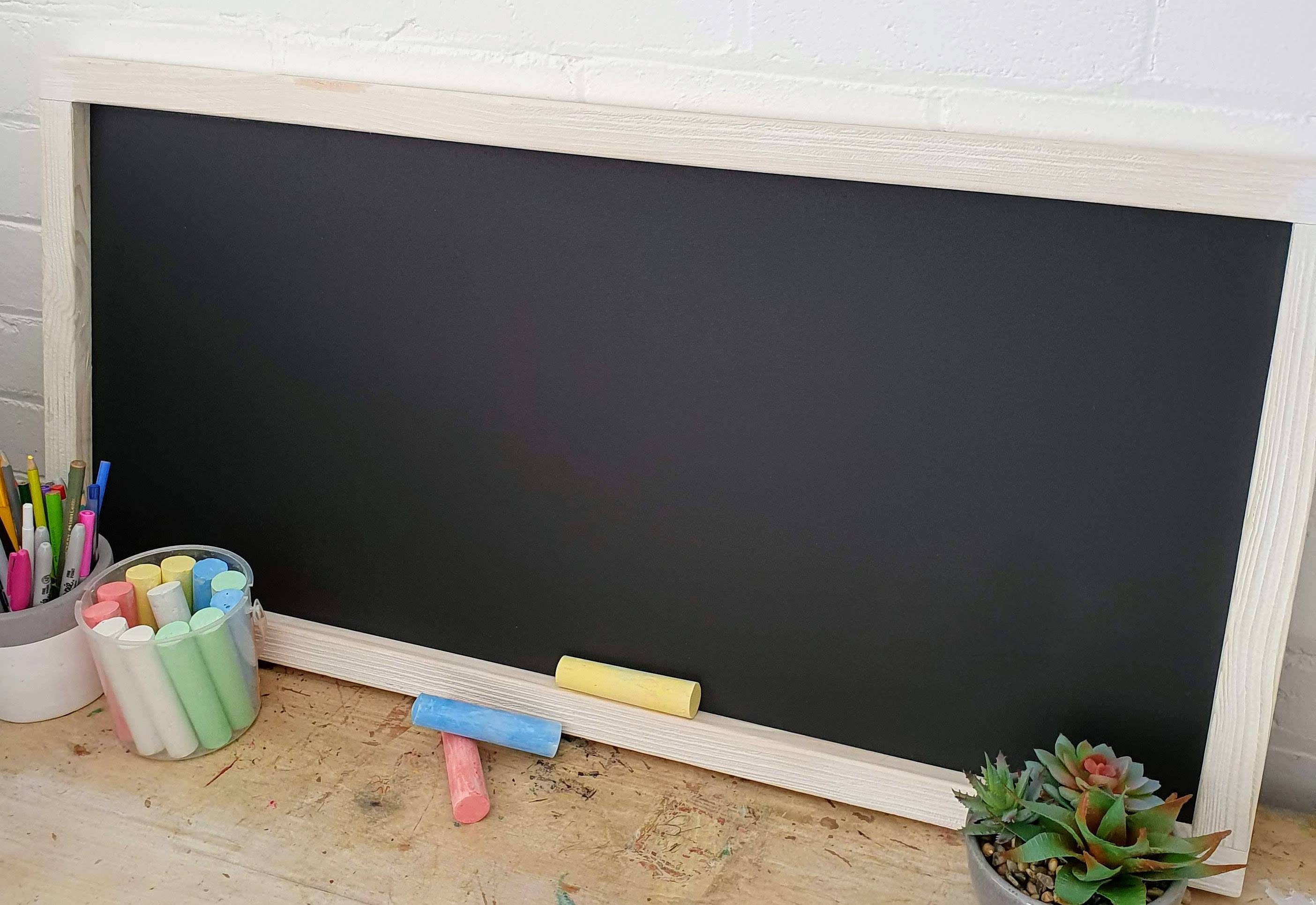 Beach Style Chalkboard Rustic White Washed Framed Chalkboard