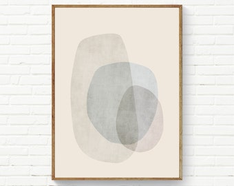 Minimalist Beige Greige Neutrals Wall Art Print Decor, Minimalist Neutral Print, Abstract Muted Colors Wall Art, Minimalist Bedroom Wall Art