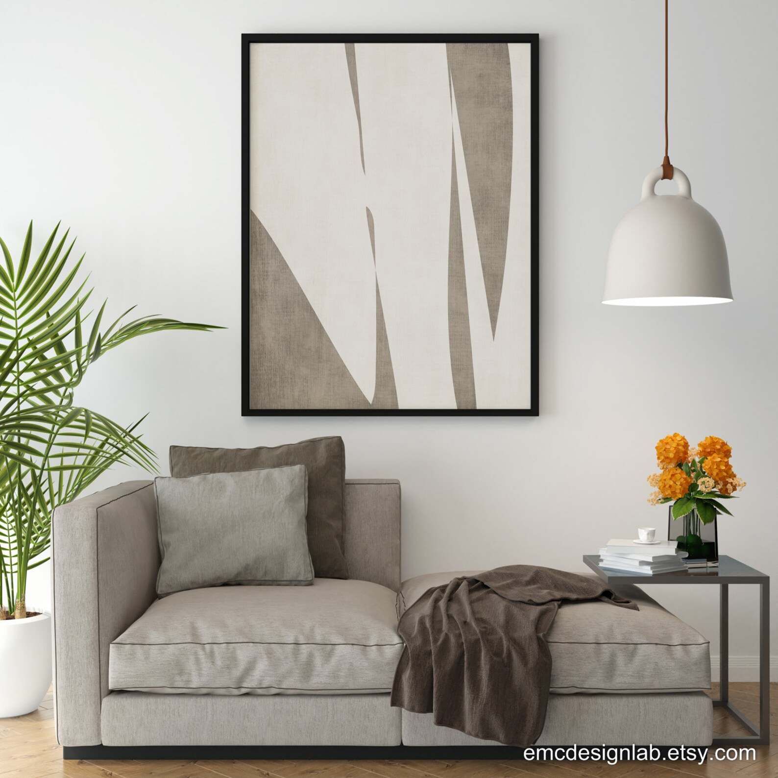 Living Room Minimalist Neutral Print Bedroom Neutral Wall - Etsy