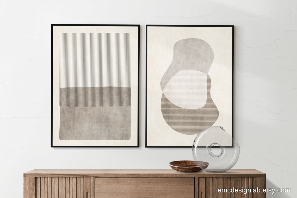 Minimalist Beige Wall Art Minimalist Bathroom Wall Art - Etsy