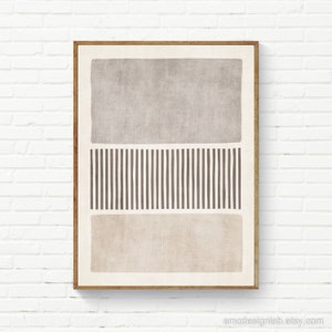 Art mural minimaliste en lin marron beige, impression giclée haut de gamme, grande oeuvre d'art murale originale, 24 x 36, 30 x 40 idées de décoration de chambre à coucher