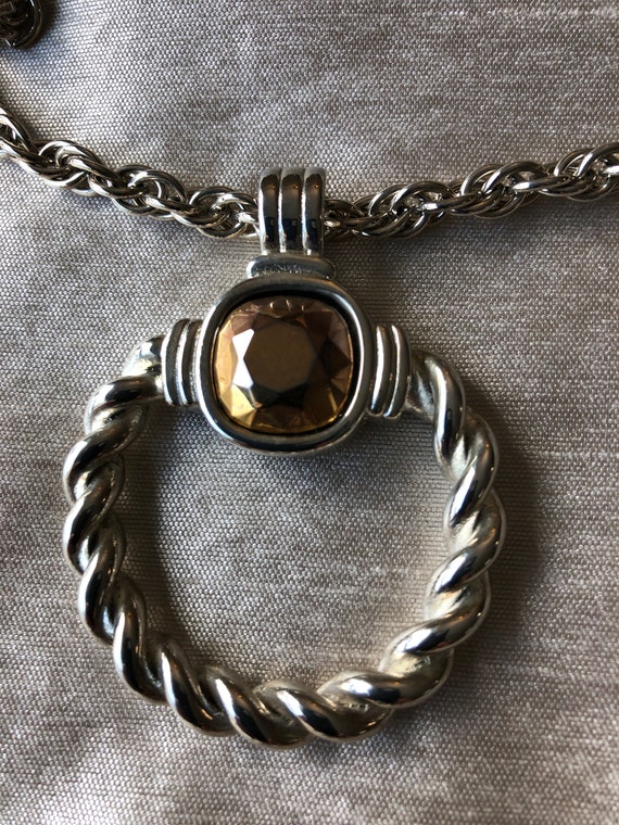 Givenchy Vintage Signed 34” Necklace, Pendant and… - image 5