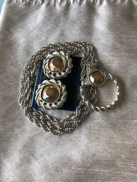 Givenchy Vintage Signed 34” Necklace, Pendant and… - image 1