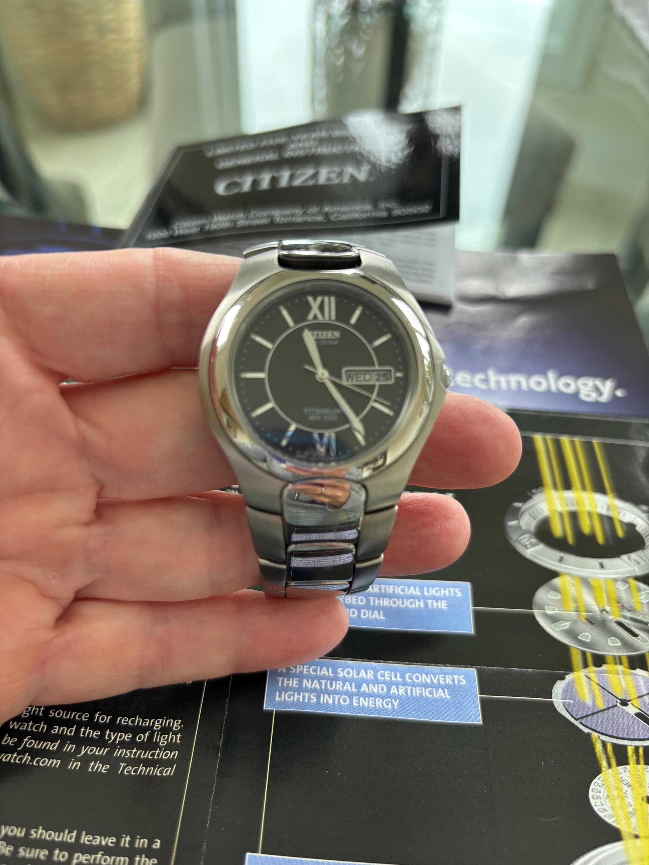 春のコレクション Vintage Watch Men's Citizen Eco Water Titanium Drive 時計