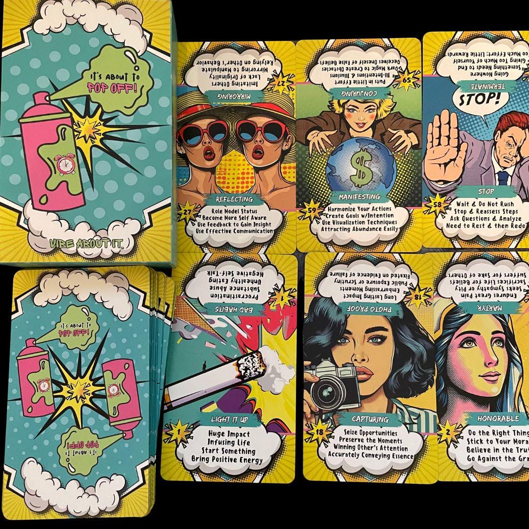 It’s About to Pop Off Oracle Deck for Money, Career, Life and Goals