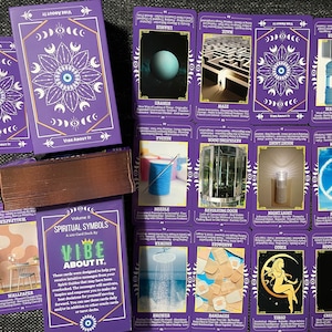100 cartes de symboles spirituels, volume 2, avec des messages à l'endroit/à l'envers pour l'orientation, la méditation, la croissance intérieure, l'éveil et la guérison