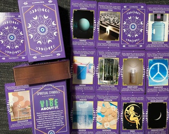 100 Tarjetas de símbolos espirituales Volumen 2 con mensajes verticales/inversos para orientación, meditación, crecimiento interior, iluminación y curación