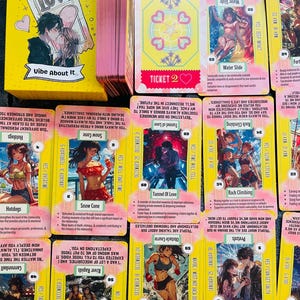 Baraja de oráculo de 60 cartas Ticket to Love para relaciones, amor, vida y conexiones de almas gemelas Mensajes en posición vertical e invertida