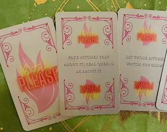 RETIRING Version 2 Bitch Please Affirmation Cards
