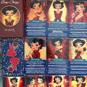 NUEVA Baraja Intuitiva Boop-Ology de 60 Cartas con Mensajes Verticales e Invertidos / Perspectivas para la Vida, el Amor y la Carrera
