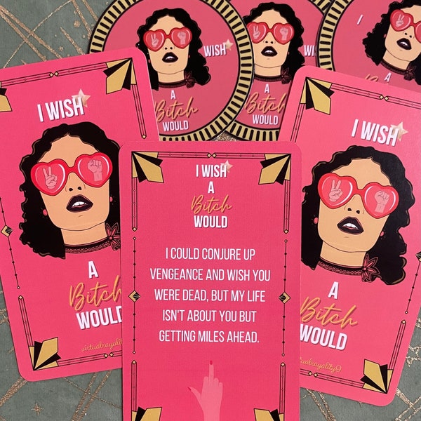 60 Funny Affirmation Cards for Boss Babes, Positive Empowered Sassy Women Adult Humor Deck Curse Words Humorous Oracle Birthday Gift