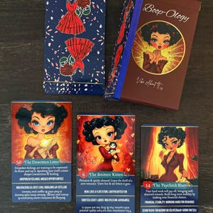 Baraja intuitiva BoopOlogy de 60 cartas con mensajes verticales e invertidos: perspectivas para la vida, el amor y la carrera profesional