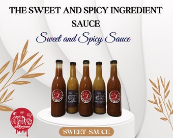 The organic gluten free  Vegan sweet and spicy less ingredient BBQ Sauce goes on everything adding a unique sweetness & heat.