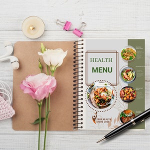 Healthy Recipe Planner: Weekly Meal Prep, Dietitian Approved (Printable PDF)