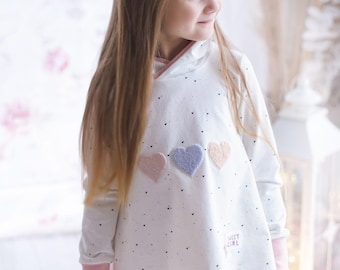 Hoodella A-Line Hoodie Sewing Pattern for Girls – Girl’s Hoodie Sewing Pattern – Hooded Sweatshirt DIY – PDF Sewing Tutorial