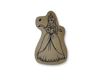 1 faux leather label "Princess" / patch / label / sewing / scrapbooking / DIY / crafting / patch / applique