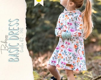 Basic Dress, PDF Schnittmuster, Mädchen, Kleid, Kind, Nähanleitung, Sewing Pattern, Sewing Instruction, Kid, Girl