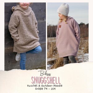 SnuggShell Cozy Outdoor Hoodie Pattern | Cozy & Outdoor Hoodie Sewing Pattern for Kids | DIY Sewing Pattern for Kids | Sewing Instructions