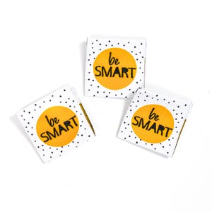 1 Weblabel "be smart" Handgemachte Unikate / Textiletiketten / Nähen und Handarbeit / Aufnäher / Patches / Webetikette / Weblabels / nähen