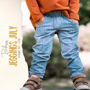Jeggings July zwei weiten, PDF Schnittmuster, Leggings,  Mädchen,  Nähanleitung, Sewing Pattern, Sewing Instruction, Kid, Girl, boy pattern