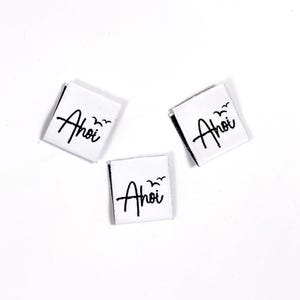 1 Weblabel Ahoi Weblabels Handmade unique pieces / Textile labels / Sewing and handcraft / Patches / Woven labels