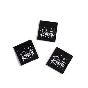 1 etichetta tessuta razzo / etichetta / etichetta tessuta / etichetta tessile / applicazione / toppa