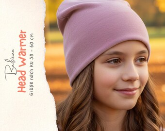 Head Warmer / Beanie Sewing Pattern – Winter Hat DIY – PDF Hat Pattern – Cozy Beanie Sewing Tutorial – Jersey Hat Sewing Pattern