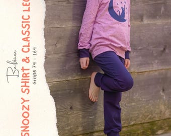 Pyjama Sewing Pattern Shirt & Pants for Beginners / Kids Sleepwear PDF Pattern / Loungewear Sewing Tutorial