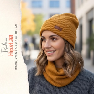 Hipst.aa Beanie, Mütze, Loop, PDF Schnittmuster, Mädchen, Junge,  Kind, Nähanleitung, Sewing Pattern, Sewing Instruction, Kid, Girl