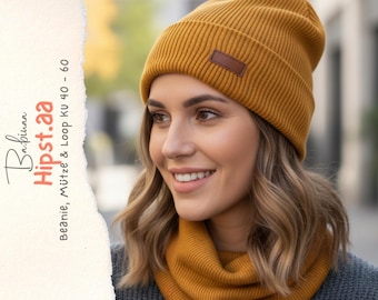 Hipst.aa Beanie  Loop – PDF Sewing Pattern | Hat for Women, Boys, Girls Kids | Sewing Tutorial | Sewing Pattern for Kids & Adults | Sewing