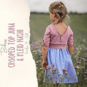 Cropped Top & Strap Dress, PDF Sewing Pattern, Top, Girl, Child, Sewing Instructions, Sewing Pattern, Sewing Instruction, Kid, Girl, Dress,