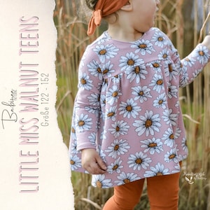 Tunic dress, PDF sewing pattern, top, girl, child, sewing instructions, sewing pattern, sewing instruction, kid, girl