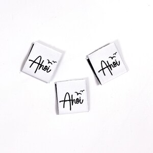 1 Weblabel Ahoi Weblabels Handmade unique items / Textile labels / Sewing and handicrafts / Patches / Woven label