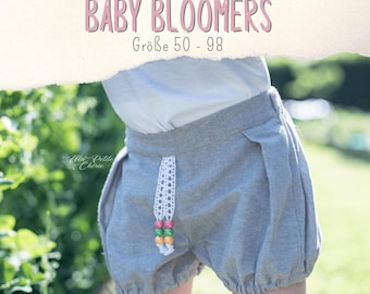 Baby Bloomers Sewing Pattern PDF | Vintage Bloomer Shorts | Baby Bubble Shorts | Baby Culottes | Projector Sewing Pattern | A4 A0 PDF
